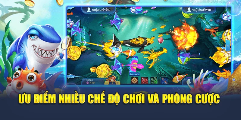 Ưu điểm nhiều chế độ chơi và phòng cược